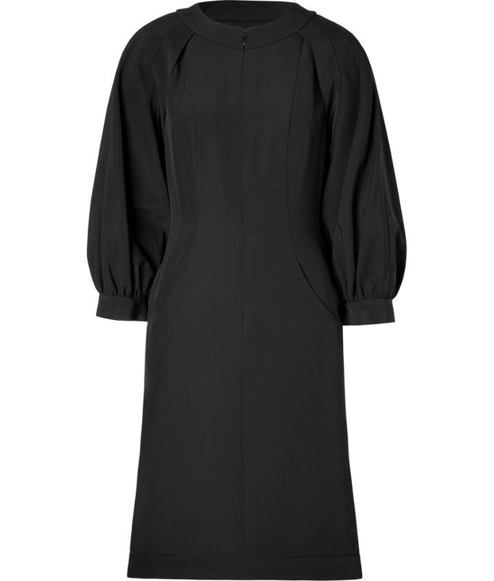 Fendi Silk Blend Dress In Black