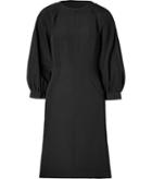 Fendi Silk Blend Dress In Black