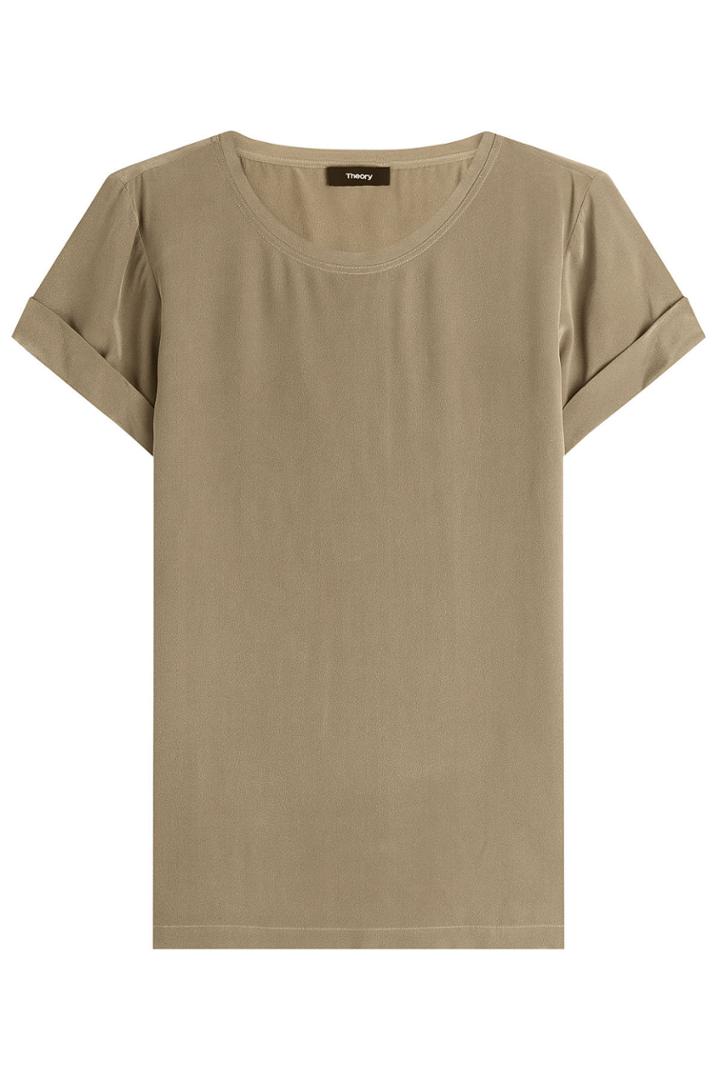 Theory Theory Silk Top - Green