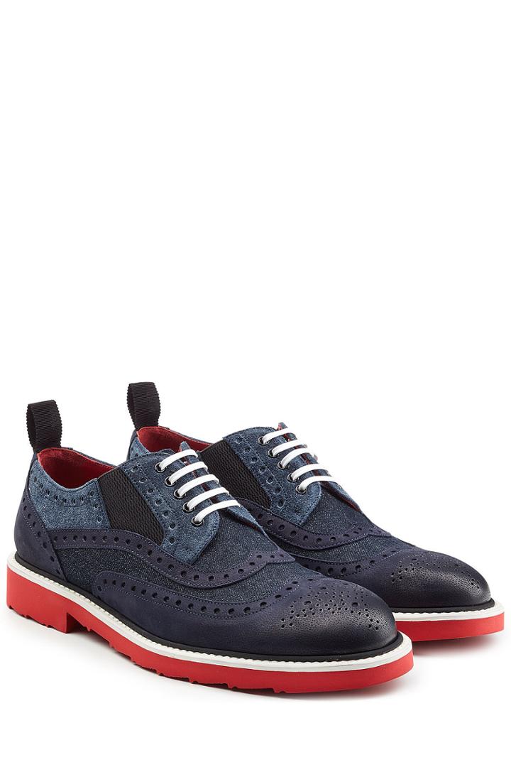 Dolce & Gabbana Dolce & Gabbana Leather And Denim Brogues