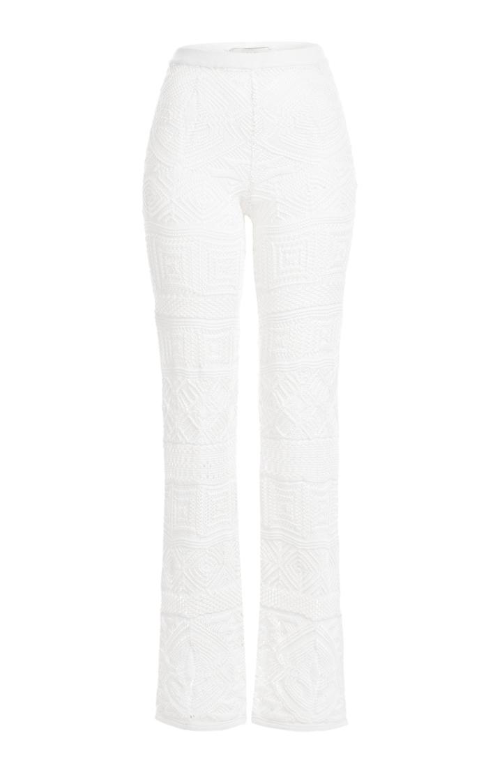 Emilio Pucci Wide Leg Crochet Pants
