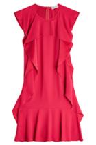 Red Valentino Red Valentino Crepe Dress With Ruffles