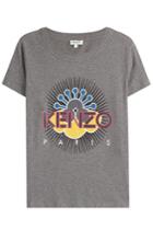 Kenzo Kenzo Logo Cotton T-shirt - Grey