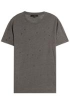 Iro Iro Distressed Linen T-shirt - Grey