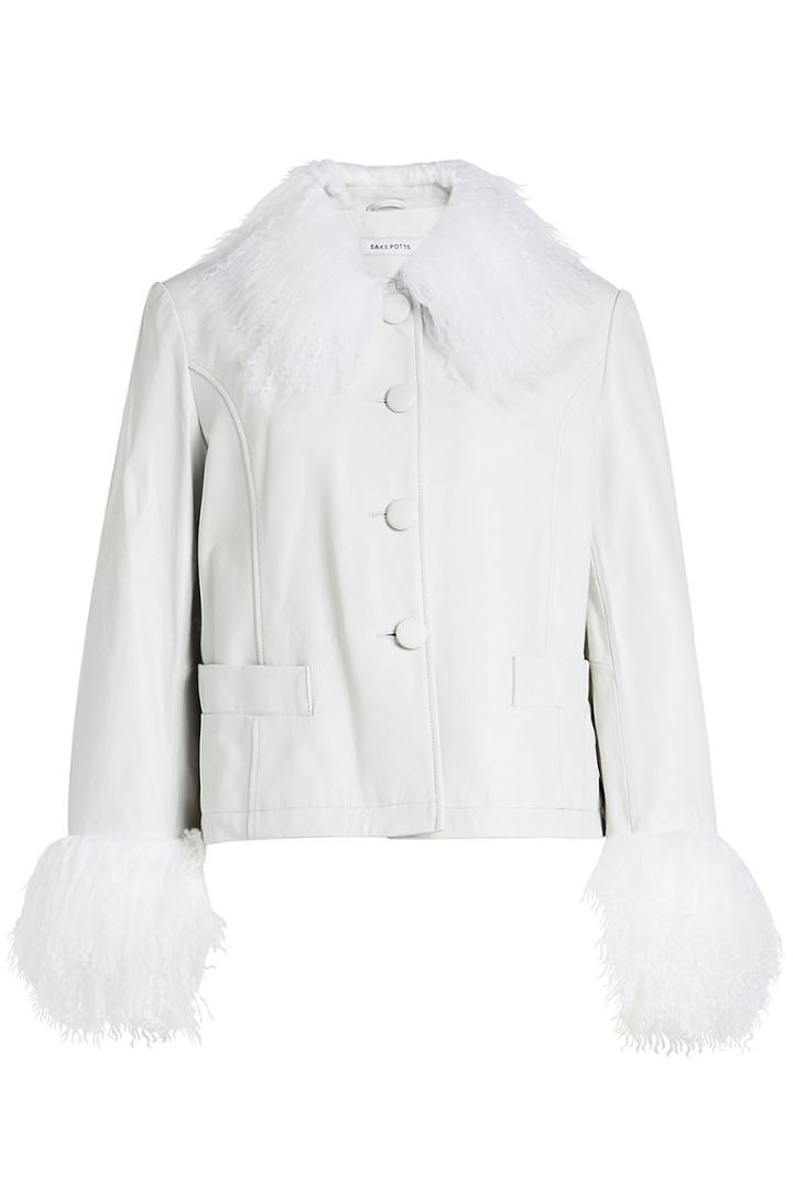 Saks Potts Saks Potts Dorthe Leather Jacket With Shearling