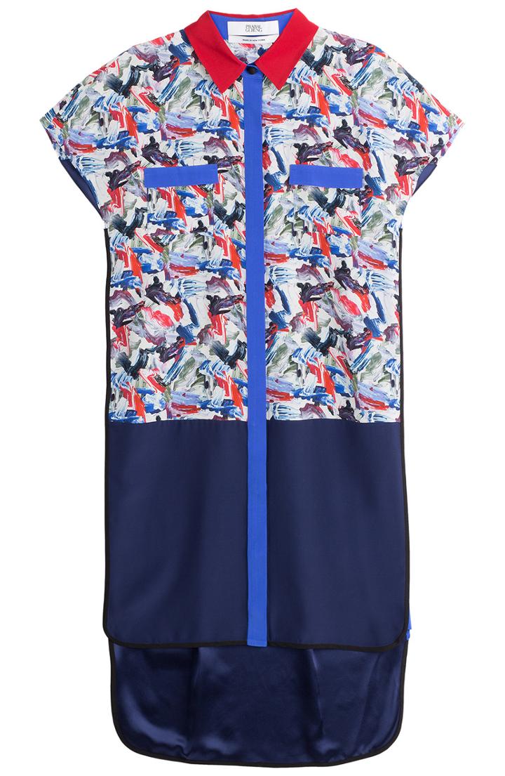 Prabal Gurung Printed Silk Tunic