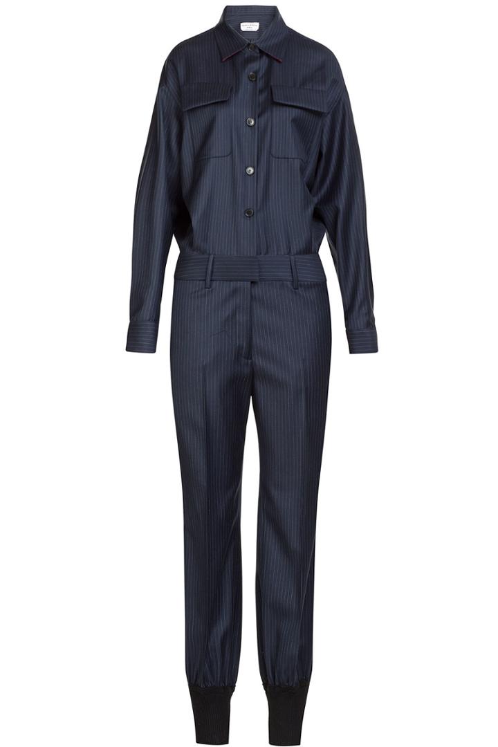 Sonia Rykiel Sonia Rykiel Pinstriped Wool Jumpsuit