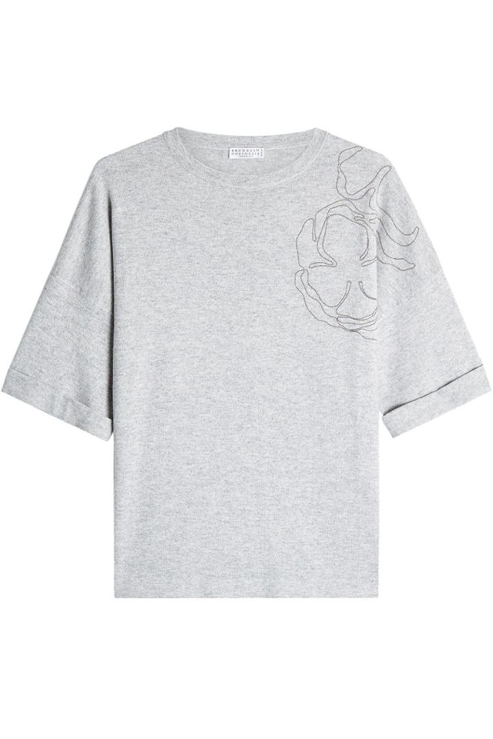 Brunello Cucinelli Brunello Cucinelli Cashmere Top With Embellishment