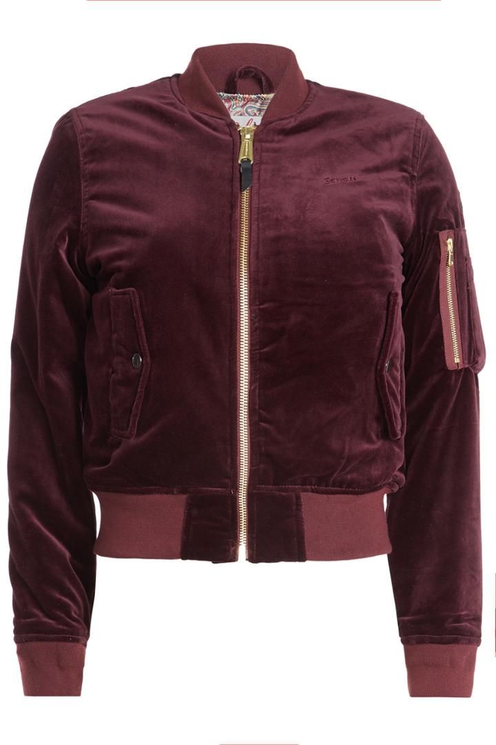 Schott Nyc Schott Nyc Velvet Bomber Jacket