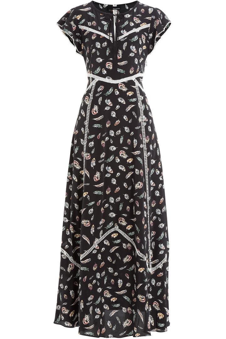 The Kooples The Kooples Printed Silk Maxi Dress - Multicolor