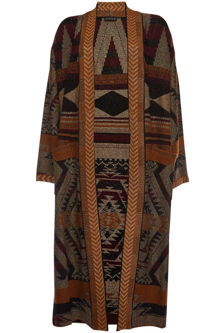 Etro Etro Printed Coat With Wool And Cashmere