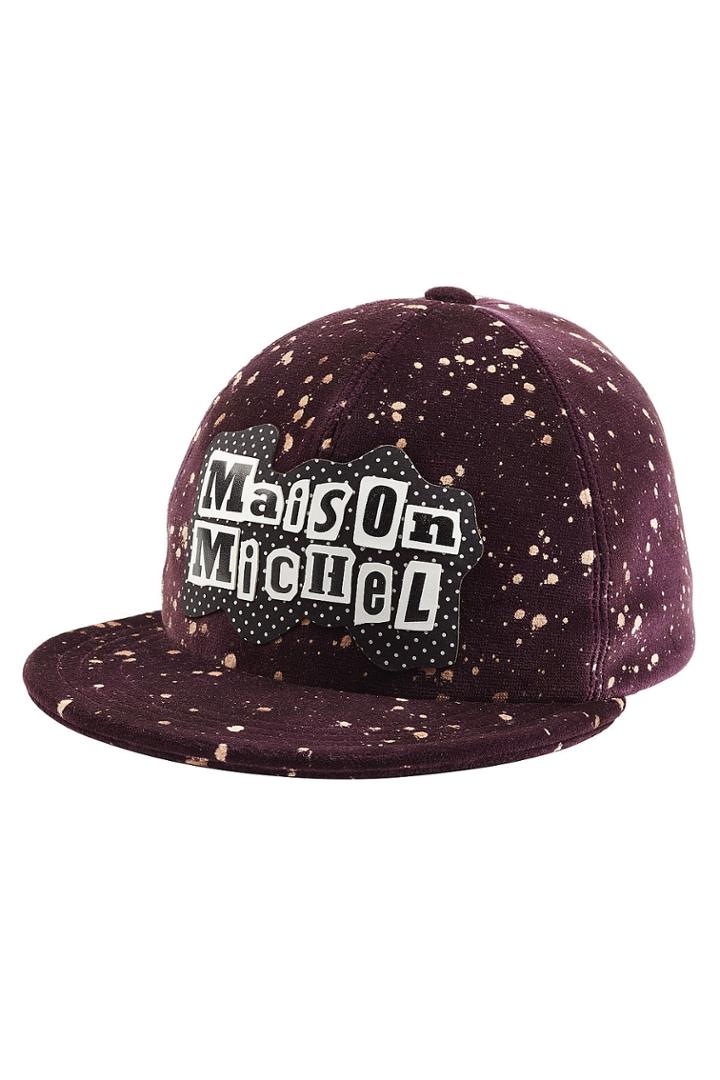 Maison Michel Maison Michel Printed Cotton Baseball Cap