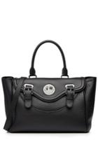 Hill & Friends Hill & Friends Happy Satchel Leather Tote - Black