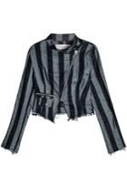 Marques' Almeida Marques' Almeida Asymmetric Jacket In Cotton And Linen