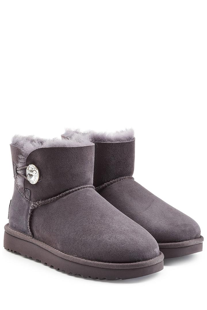 Ugg Australia Ugg Australia Mini Bailey Bling Boots With Swarovski Crystal - Mauve