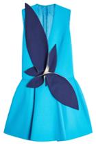 Delpozo Delpozo Structured Cotton Dress With Appliqué