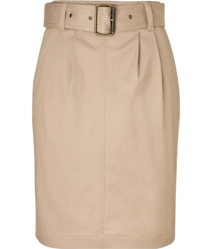 Burberry Brit Pencil Skirt With Belt