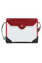 Manu Atelier Manu Atelier Bold Leather And Suede Shoulder Bag