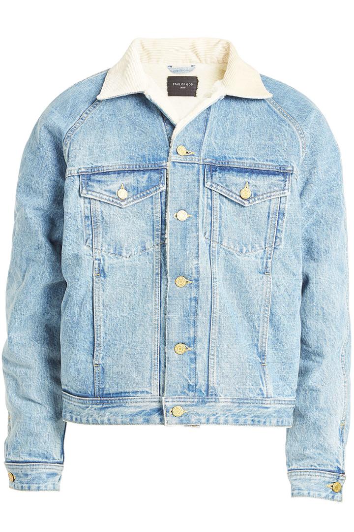 Fear Of God Fear Of God Denim Jacket With Textured Lining