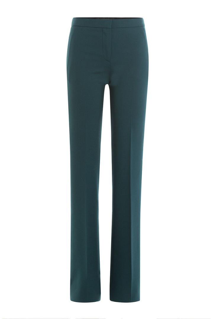 Victoria, Victoria Beckham Victoria, Victoria Beckham Wide Leg Wool Pants - Green
