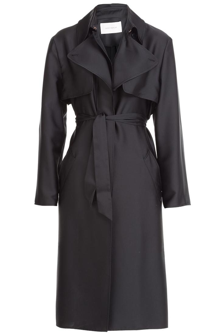 C Dric Charlier Satin Trench Coat
