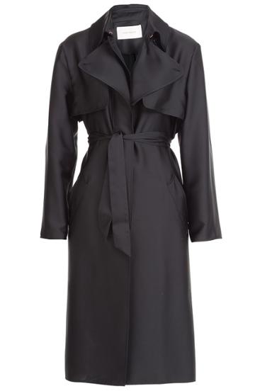 C Dric Charlier Satin Trench Coat