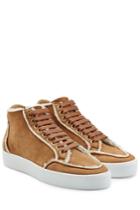 Burberry Burberry Suede Sneakers With Shearling Lining
