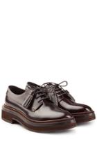 Brunello Cucinelli Brunello Cucinelli Leather Lace-ups - Brown