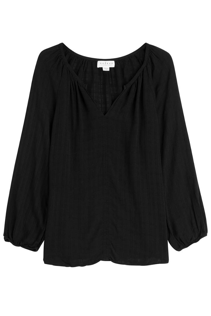 Velvet Velvet Gauzy Draped Top