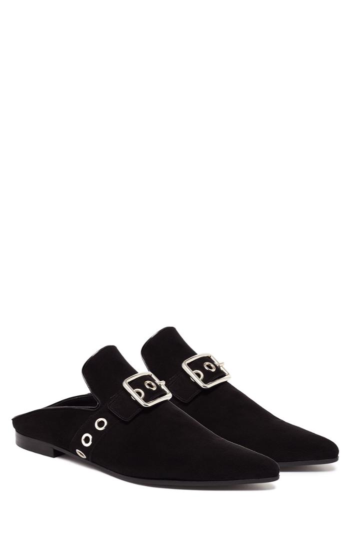 Robert Clergerie X Self-portrait Robert Clergerie X Self-portrait Lopal Suede Backless Loafers