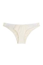 Paolita Paolita Two-tone Bikini Bottoms With Cut-out Detail - White