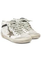 Golden Goose Deluxe Brand Golden Goose Deluxe Brand Mid Star Leather Sneakers With Suede And Calf Hair