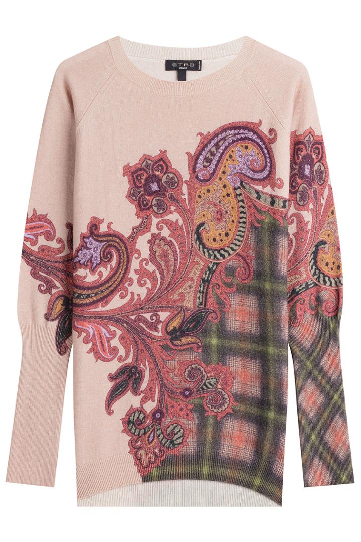 Etro Etro Printed Wool Pullover With Cashmere