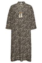 Max Mara Max Mara Nizza Printed Silk Dress With Tassel Ties
