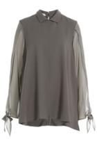 Nobi Talai Nobi Talai Blouse With Wool And Silk - Beige