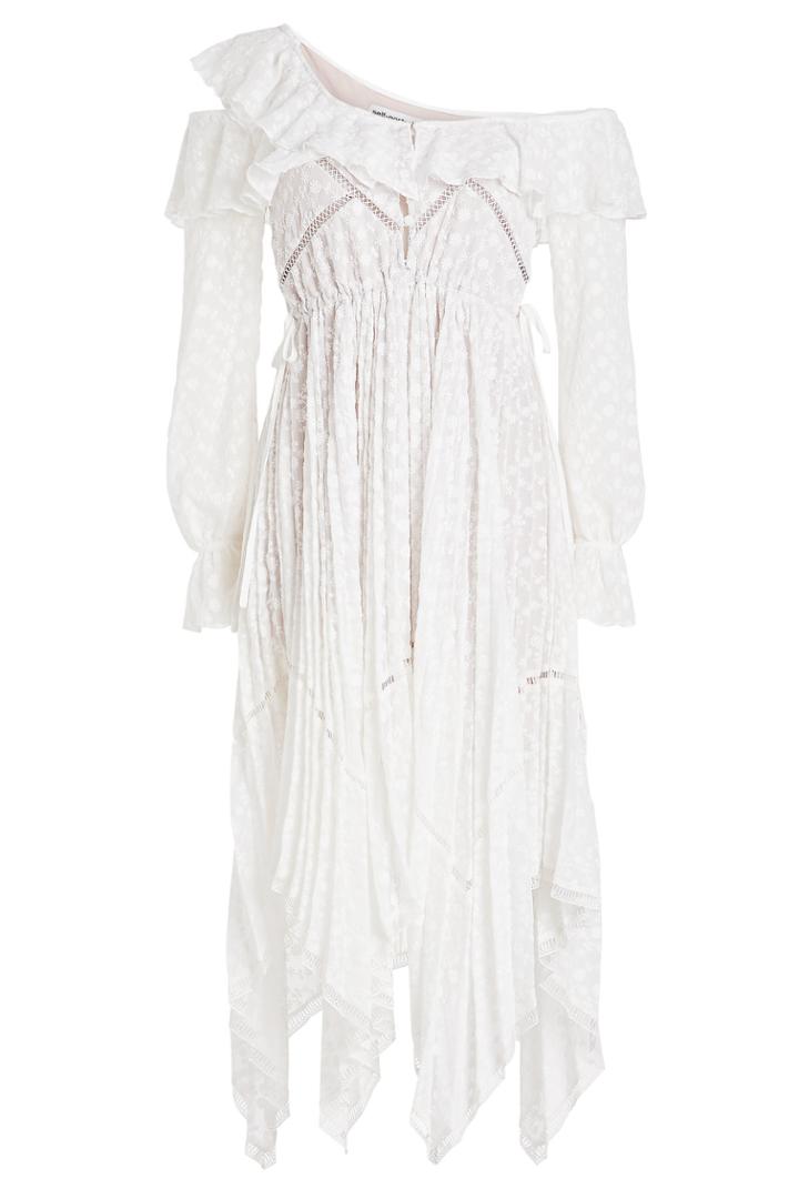 Self-portrait Self-portrait Off-shoulder Daisy Embroidered Lace Dress