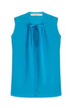 Etro Etro Sleeveless Silk Blouse - Blue