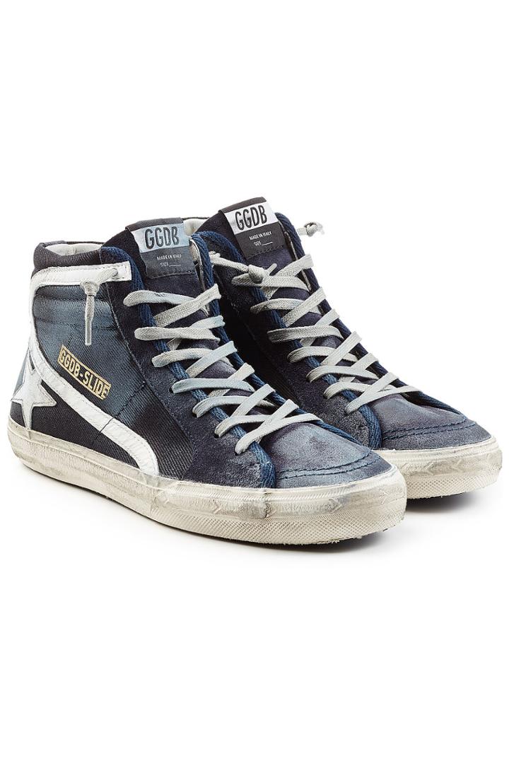 Golden Goose Deluxe Brand Golden Goose Deluxe Brand Slide Leather High Top Sneakers