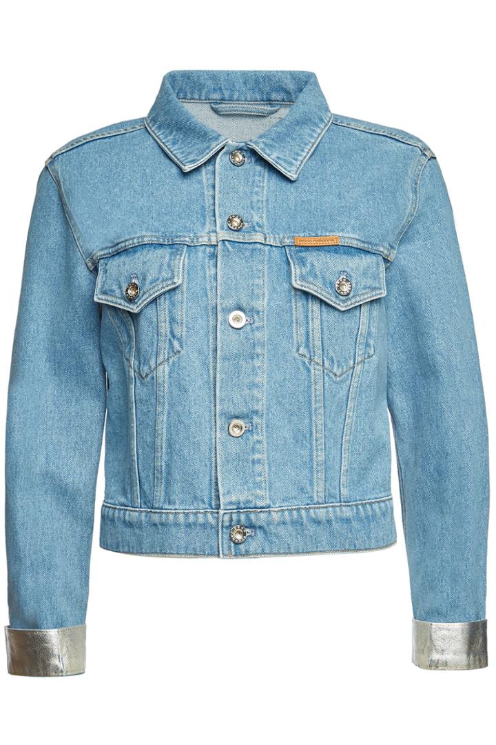 Paco Rabanne Paco Rabanne Jean Jacket With Metallic Cuffs