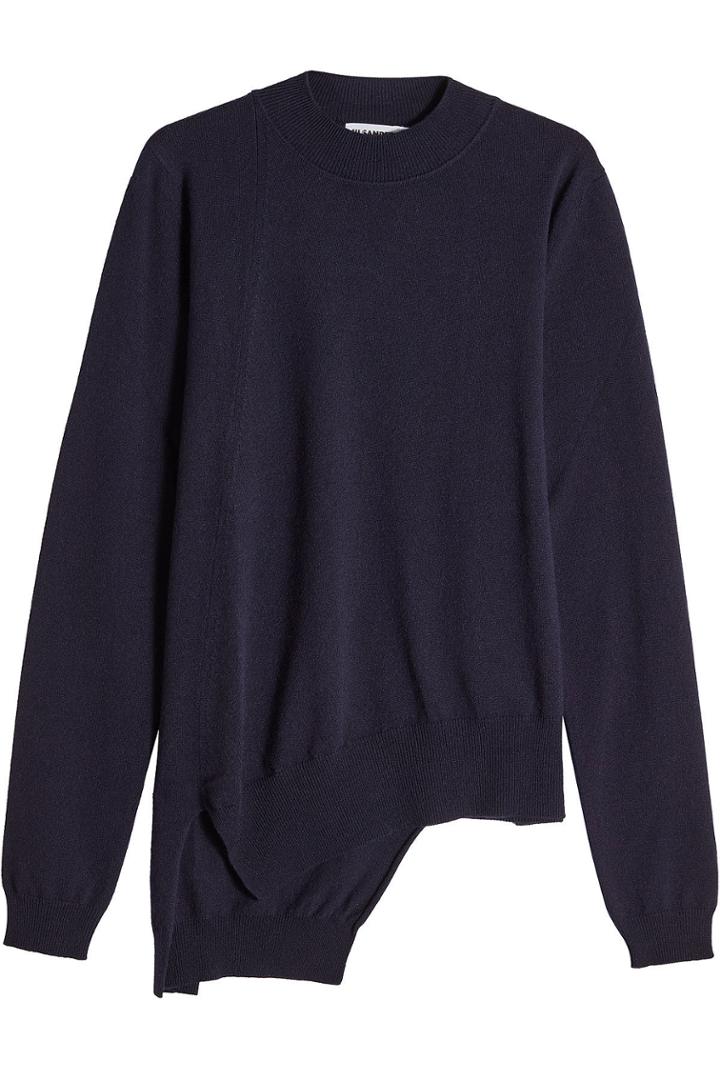 Jil Sander Jil Sander Cashmere Pullover With Asymmetric Hemline