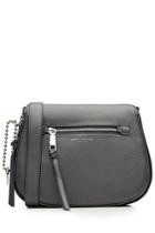 Marc Jacobs Marc Jacobs Small Recruit Leather Shoulder Bag - Grey