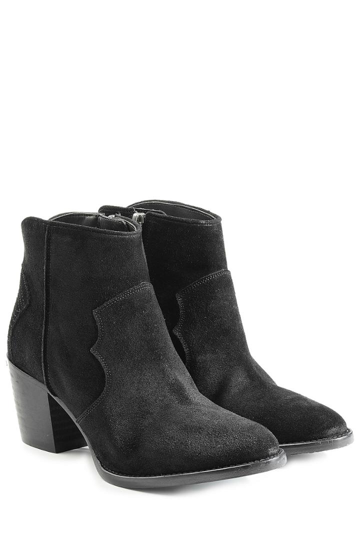 Zadig & Voltaire Zadig & Voltaire Suede Ankle Boots - Black
