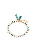 Gas Bijoux Gas Bijoux Gipsy 24kt Gold-plated Bracelet With Glass Beads