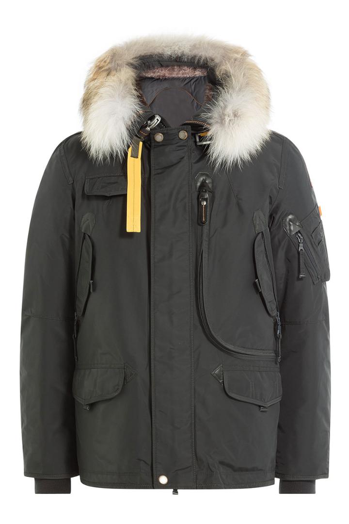 Parajumpers Parajumpers Fur-trimmed Jacket With Quilted Liner - Grey