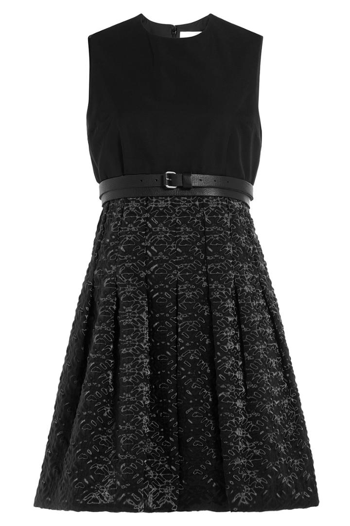 Victoria, Victoria Beckham Victoria, Victoria Beckham Dress With Cloqué Skirt - Black