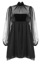 Emilio Pucci Emilio Pucci Silk Chiffon Dress With Velvet