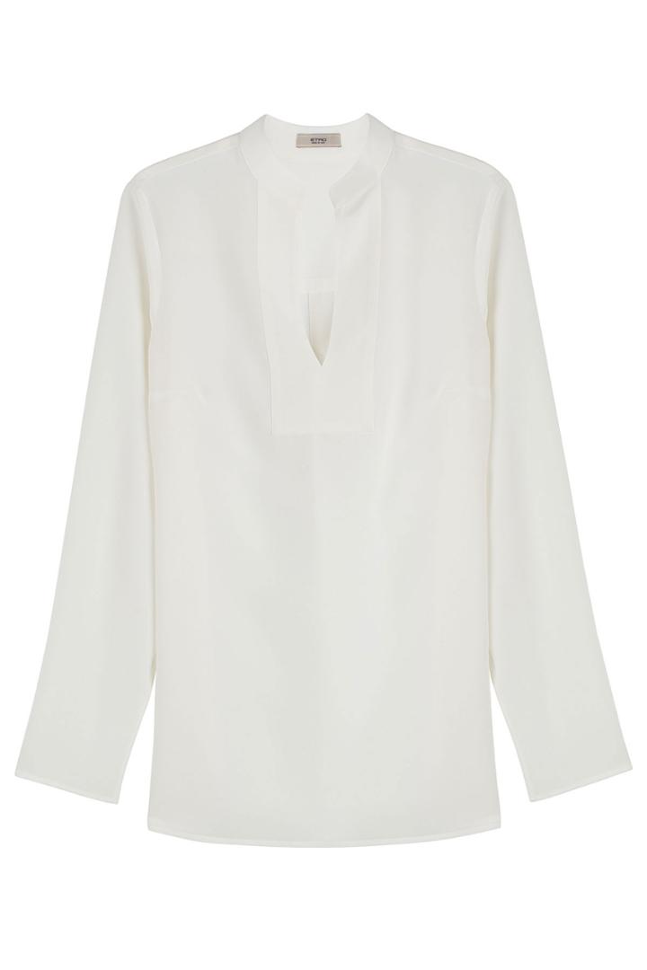 Etro Etro Silk Tunic Blouse - White