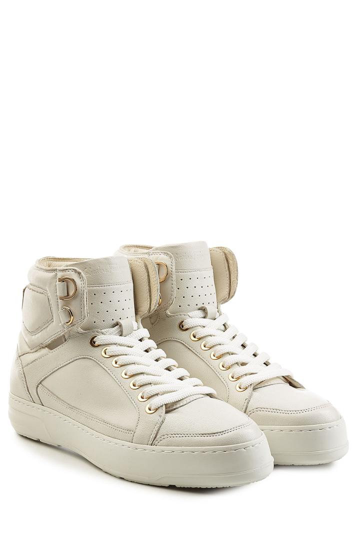Salvatore Ferragamo Salvatore Ferragamo High-top Leather Sneakers - White