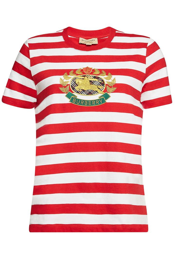 Burberry Burberry Striped Cotton T-shirt
