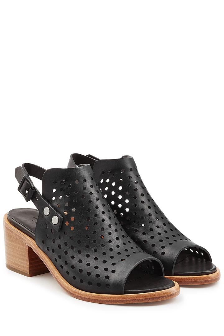 Rag & Bone Rag & Bone Perforated Leather Sandals - Black